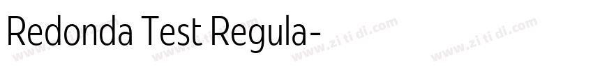 Redonda Test Regula字体转换